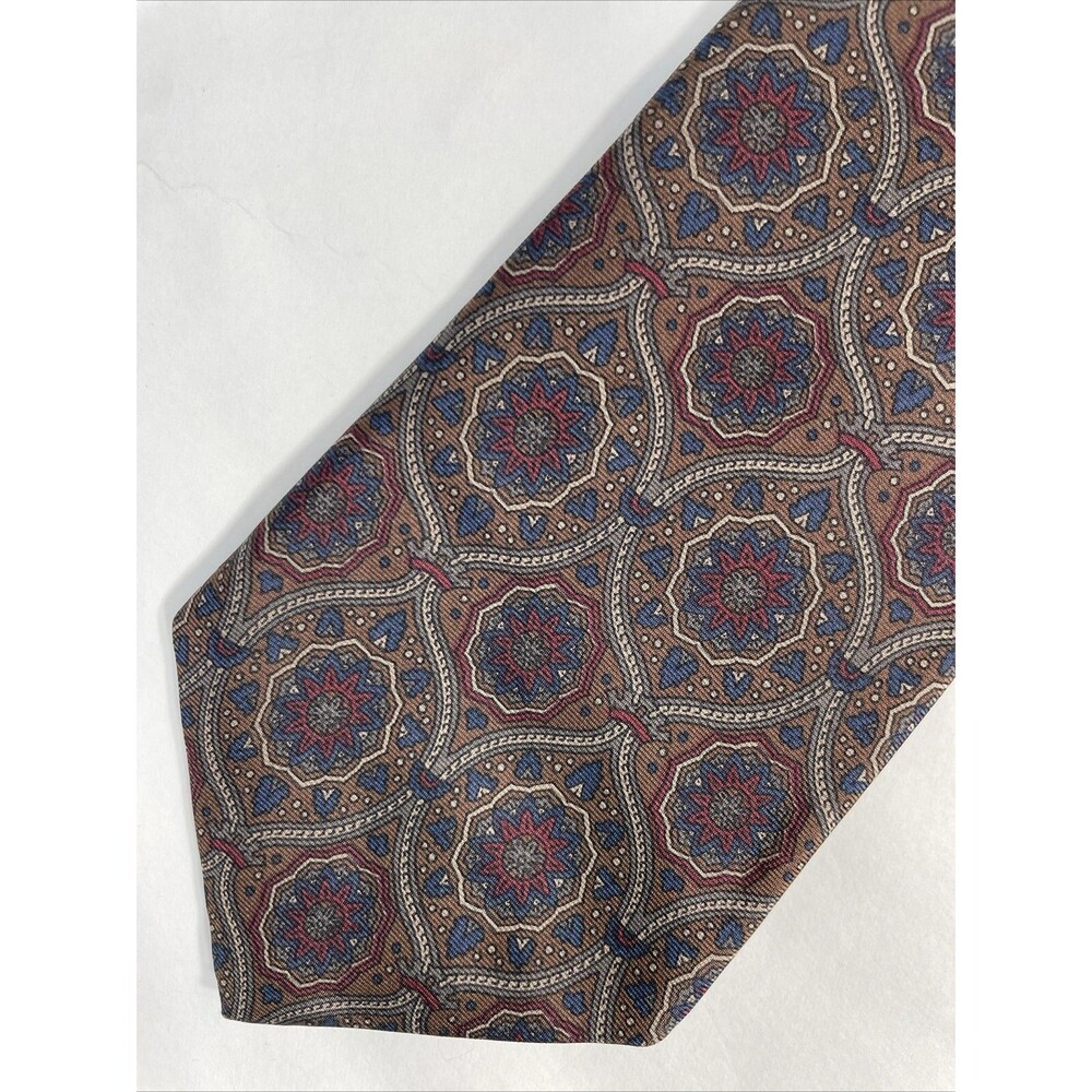 Vintage Mallory & Church Pure Silk Designer Paisley Tie USA 3.75” x 58”
